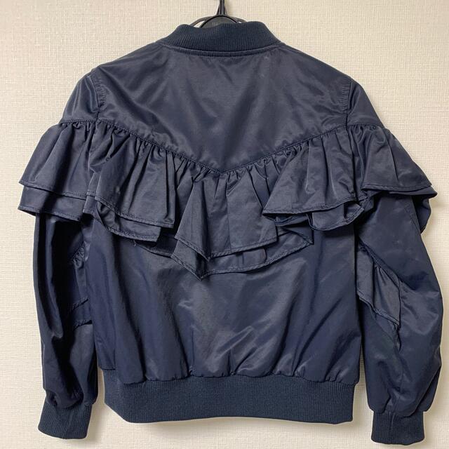 Ray BEAMS - 【hi_ro様専用】フリルブルゾン 紺色 Ray BEAMSの通販 by