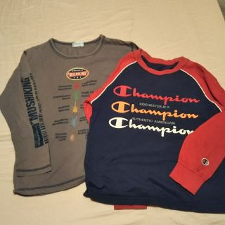 チャンピオン(Champion)の長袖Tシャツ２枚:championとムシキング(130)(Tシャツ/カットソー)