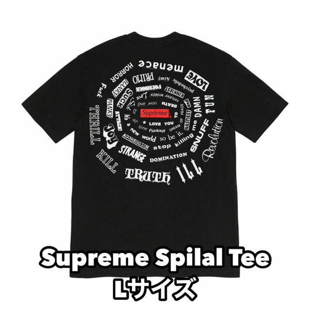 Supreme Spiral Tee Black L シュプリーム