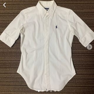 ラルフローレン(Ralph Lauren)のラルフローレン 半袖シャツ　ホワイト(シャツ/ブラウス(長袖/七分))