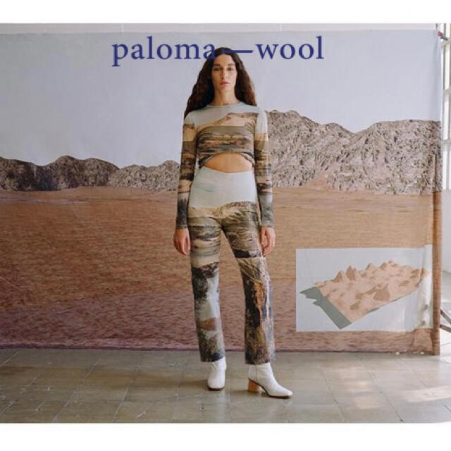 Ron Herman(ロンハーマン)の新品Paloma wool完売Woody総柄パンツ38 レディースのパンツ(カジュアルパンツ)の商品写真