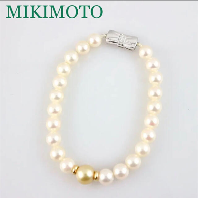 ＜MIKIMOTO＞ K18  パール  ブレスレット  7.0～8.8mm