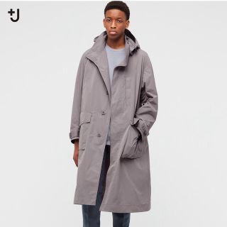 ユニクロ(UNIQLO)の【ユニクロ×ジルサンダー】+Jオーバーサイズフーデッドロングコート(ステンカラーコート)