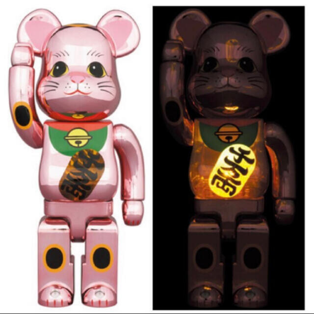 BE@RBRICK 招き猫 梅金メッキ 400％ MEDICOM TOY 未開封