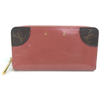 ルイヴィトン(LOUIS VUITTON)のルイヴィトン LOUIS VUITTON ジッピーヴェニス Ｍ62318 モノグラム 長財布 パテントレザー ヴィユーローズ ピンクベージュ系(財布)