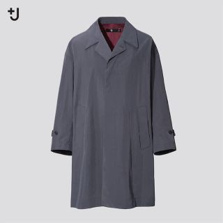 ユニクロ(UNIQLO)のUNIQLO +J オーバーサイズステンカラーコート GREY/XS(ステンカラーコート)