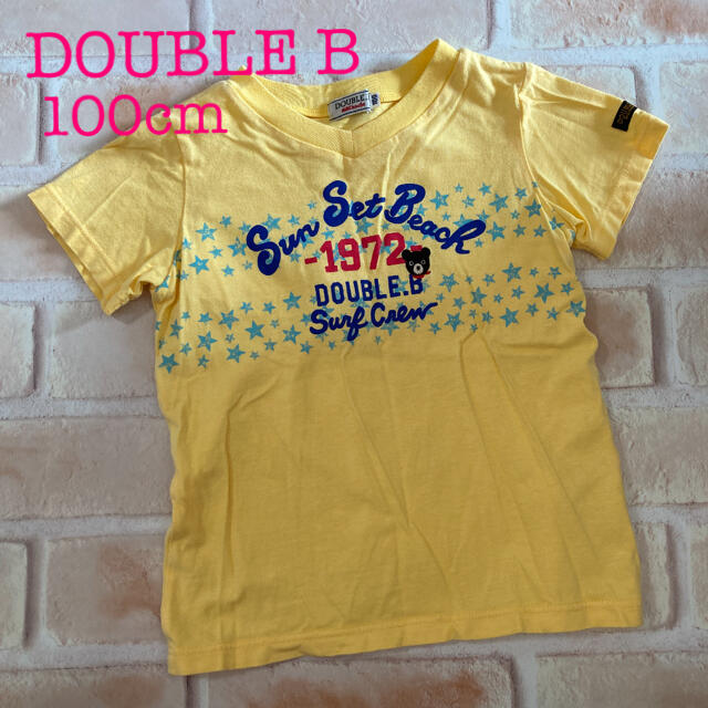 DOUBLE.B(ダブルビー)のダブルB☆100cm 半袖Tシャツ　イエロー キッズ/ベビー/マタニティのキッズ服男の子用(90cm~)(Tシャツ/カットソー)の商品写真