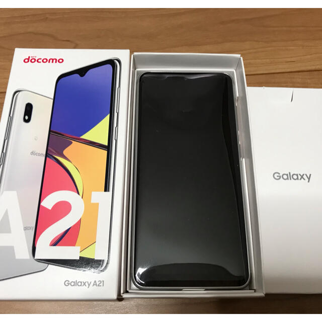 スマートフォン/携帯電話ドコモ Galaxy A21 SC-42A ホワイト　新品未使用　SIMフリー