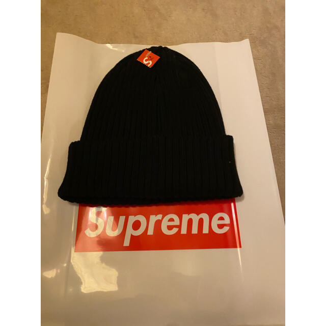 Supreme(シュプリーム)の【新品未使用】supreme ニット帽 ビーニー ブラック 黒  レディースの帽子(ニット帽/ビーニー)の商品写真