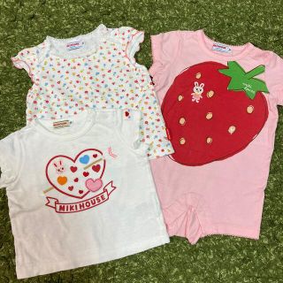 ミキハウス(mikihouse)のミキハウス70㌢3枚(Ｔシャツ)