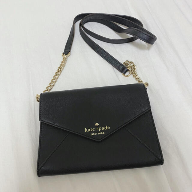 ケイトスペード Kate spade レター型 チェーンウォレット バッグ