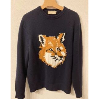 メゾンキツネ(MAISON KITSUNE')の⚠️専用⚠️Maison Kitsuneメゾンキツネ ニットセーター ネイビー(ニット/セーター)