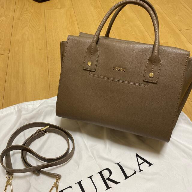 FURLA☆ハンドバッグ☆グレージュ