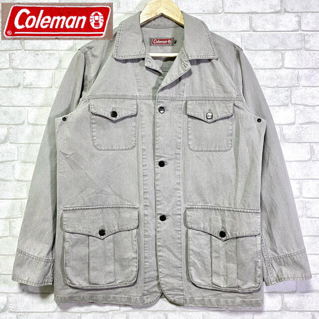 Coleman(コールマン)のColeman コールマン カバーオール 希少 グレー ワークジャケット メンズのジャケット/アウター(カバーオール)の商品写真