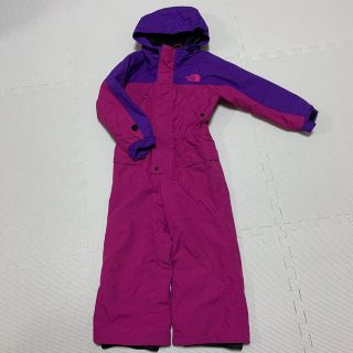 ザノースフェイス(THE NORTH FACE)の美品！ノースフェイス 110 120 スキーウェア キッズ つなぎ ピンク(ウエア)