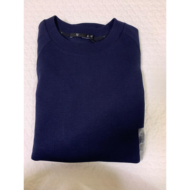 UNIQLO(ユニクロ)の新品　UNIQLO ジルサンダー　ドライスウェットシャツ　Mサイズ　69navy メンズのトップス(スウェット)の商品写真