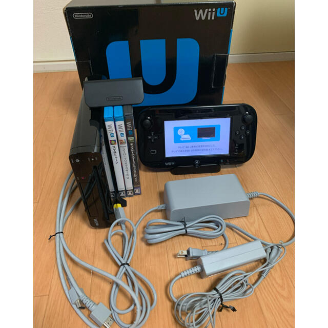 WiiU プレミアムセット 32GB 黒 & ソフト3本セットエンタメ/ホビー