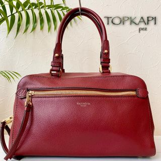 トプカピ(TOPKAPI)の新品同様 TOPKAPI トプカピ 約3.5万 総本革 レザートートバッグ(ショルダーバッグ)