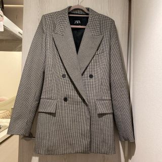 ザラ(ZARA)の試着のみ！ZARA ギンガムチェック テーラー ジャケット(テーラードジャケット)