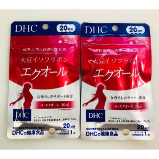 ディーエイチシー(DHC)の【匿名配送】DHC エクオール 20日分 20粒×2袋(その他)