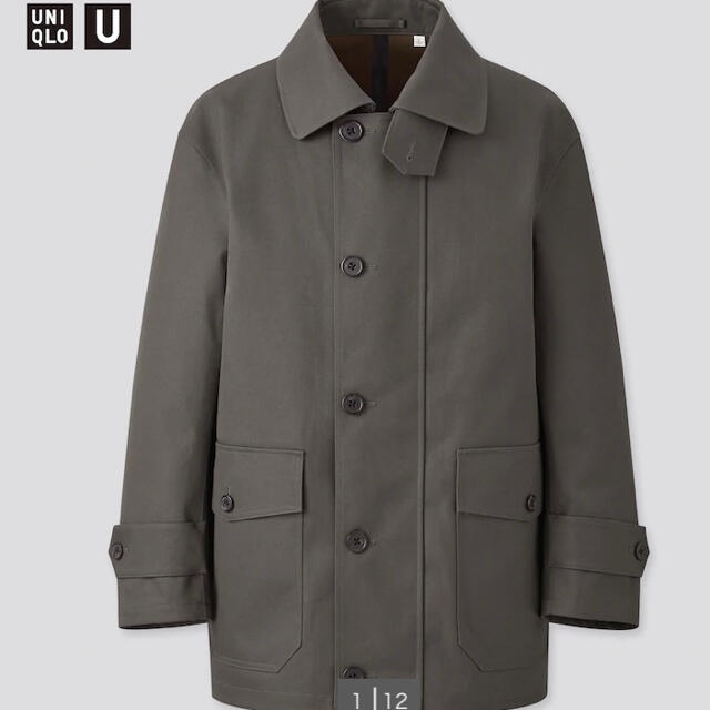 UNIQLO(ユニクロ)のUNIQLO U ハーフコート　新品未使用 メンズのジャケット/アウター(トレンチコート)の商品写真