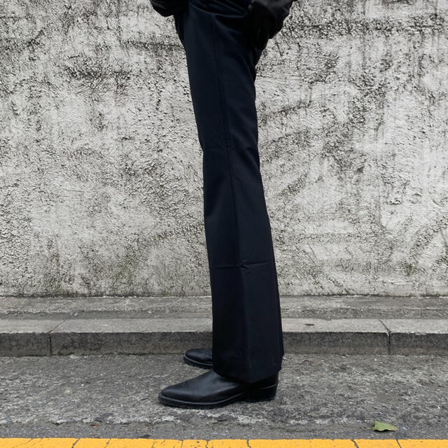 色移り有り ernest w. baker flare trousers (check)