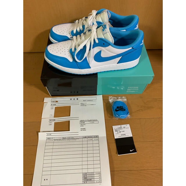 jordan1 low nikesb unc 28cm