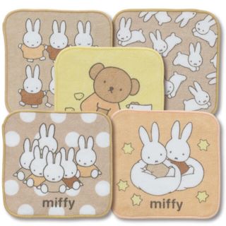 miffy ミッフィー　ミニタオル　５枚組(タオル)