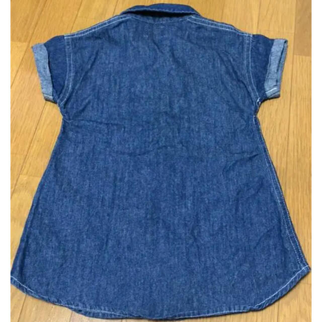 Lee(リー)のLee デニムシャツワンピース キッズ/ベビー/マタニティのキッズ服女の子用(90cm~)(ワンピース)の商品写真