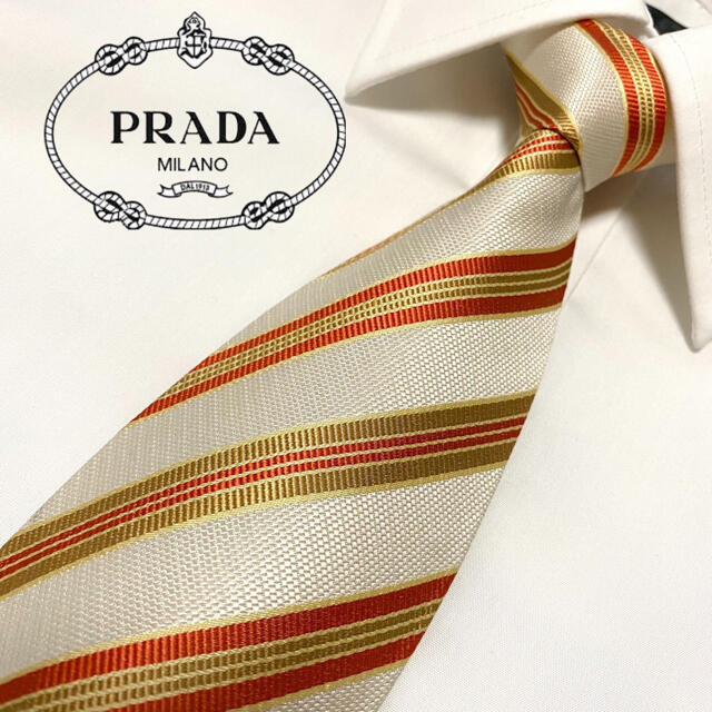 ネクタイ プラダ PRADA シルク 絹 - 通販 - gofukuyasan.com