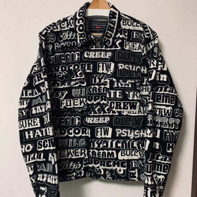 Gジャン/デニムジャケットSupreme HYSTERIC GLAMOUR textworkjacket