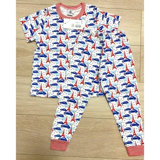 プチバトー(PETIT BATEAU)の新品 プチバトー プリント半袖パジャマ 3才 95cm (パジャマ)