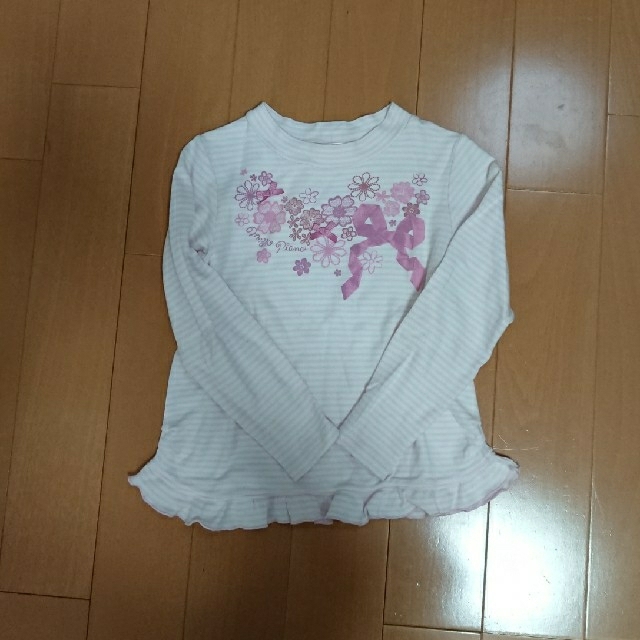 mezzo piano(メゾピアノ)のmezzo piano 長袖Tシャツ130 キッズ/ベビー/マタニティのキッズ服女の子用(90cm~)(Tシャツ/カットソー)の商品写真