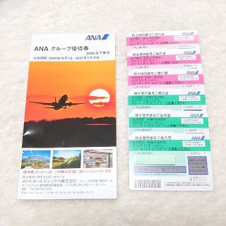 エーエヌエー(ゼンニッポンクウユ)(ANA(全日本空輸))のANA 株主優待券 6枚 グループ優待券1冊 宿泊 レストラン 買物 ゴルフ (その他)