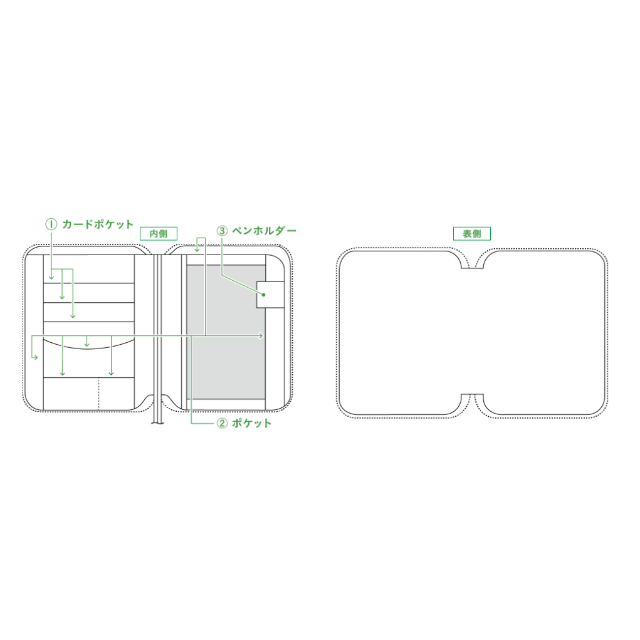 mina perhonen(ミナペルホネン)のほぼ日手帳カバー/minä perhonen mermaid インテリア/住まい/日用品の文房具(カレンダー/スケジュール)の商品写真