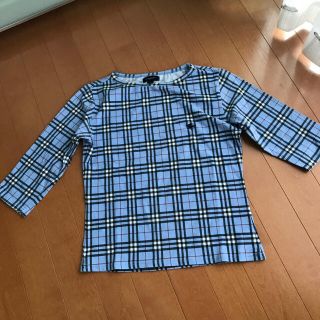 バーバリー(BURBERRY)のバーバリーBurberry カットソー　ブルー(Tシャツ/カットソー)