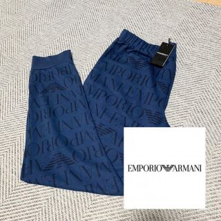 エンポリオアルマーニ(Emporio Armani)の新品【エンポリオアルマーニ】総柄　スウェットパンツ　ロゴ(その他)