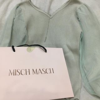 ミッシュマッシュ(MISCH MASCH)のミッシュマッシュ　チュール袖春ニット(ニット/セーター)