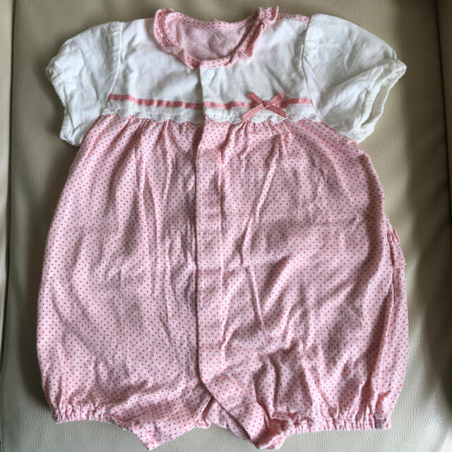 familiar(ファミリア)の赤ちゃんの城　半袖ロンパース　80サイズ キッズ/ベビー/マタニティのベビー服(~85cm)(ロンパース)の商品写真