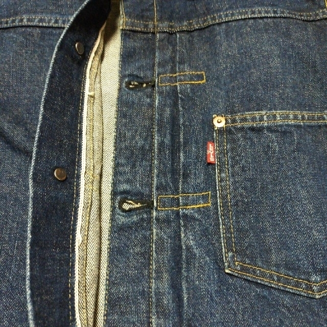 Levi's(リーバイス)の【古着】Levi's　デニムジャケット　ファーストモデル復刻版　38サイズ メンズのジャケット/アウター(Gジャン/デニムジャケット)の商品写真