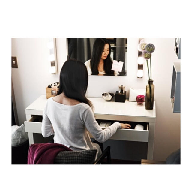 IKEA - IKEA MALMマルム ドレッシングテーブル, ホワイト, 120x41 cmの