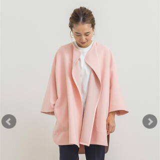 【新品】yori スプリングカラージャケット　ピンク36サイズ