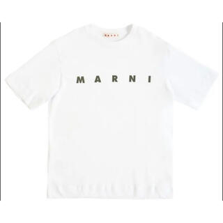 マルニ(Marni)の【新作】MARNI ロゴTシャツ　ホワイト　14(Tシャツ(半袖/袖なし))
