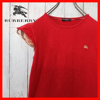 バーバリー(BURBERRY)の【人気商品】【オススメ】BURBERRY バーバリー レッドTシャツ 小さめ(Tシャツ(半袖/袖なし))