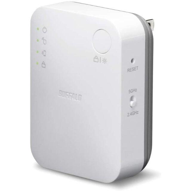 Buffalo(バッファロー)のBUFFALO WiFi 無線LAN 中継機 WEX-733DHP/N スマホ/家電/カメラのスマホ/家電/カメラ その他(その他)の商品写真