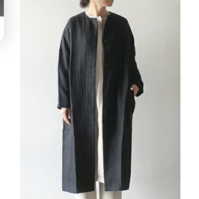 evam eva(エヴァムエヴァ)のevameva＊raising linen coat＊レイジングリネンコート新品 レディースのジャケット/アウター(スプリングコート)の商品写真