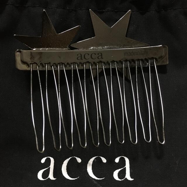 acca(アッカ)の新品未使用 acca ツインスター コーム レディースのヘアアクセサリー(その他)の商品写真