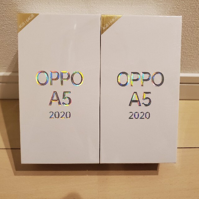 ★未開封2台★OPPO A5 2020 グリーン スマートフォン スマホのサムネイル