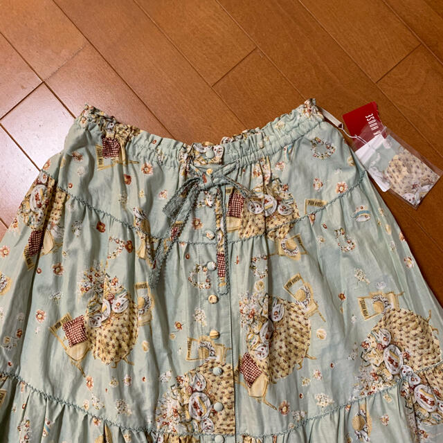 新品☆ ピンクハウスの2019年草上のお茶会ptローンロングスカート