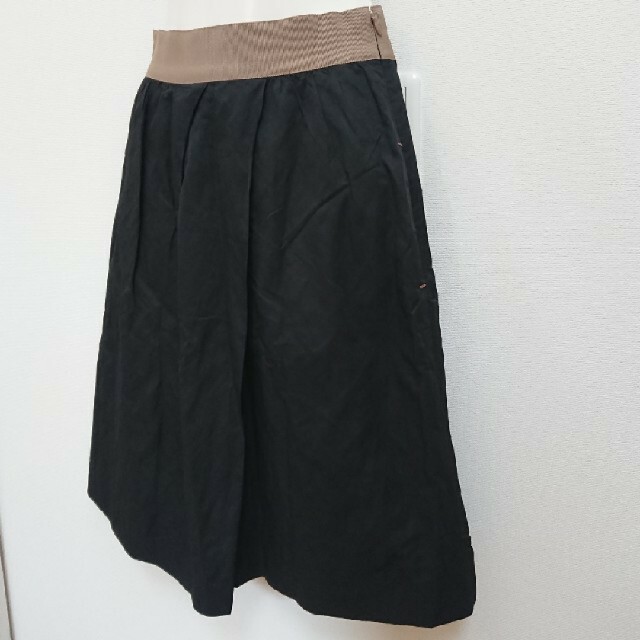 PAULE KA(ポールカ)のポールカ センタープリーツスカート フレアスカート ウエストリボンスカート レディースのスカート(ひざ丈スカート)の商品写真